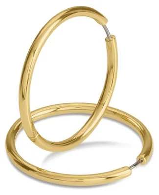 Produktbild von Boccia Damen-Creolen Ohrringe Titan Goldfarben 38 mm