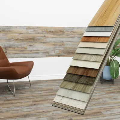 Produktbild von HEXIM Vinyldielen 0,97m² selbstklebend PVC Wandverkleidung Bodenbelag Holzoptik 91x15cm Paneele für Wand & Boden Holzdielen grau/braun (7 Dielen Aged Walnut - 3401-10)