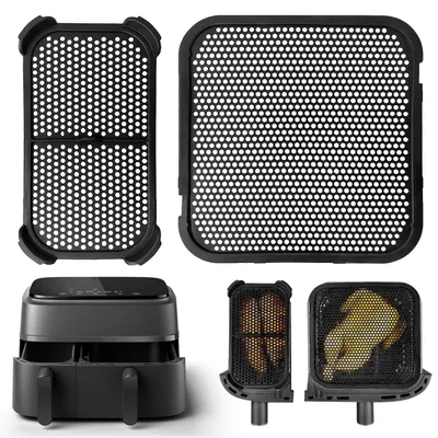 Silikonspritzschutz für Philips Airfryer, 2er-Set, schwarz