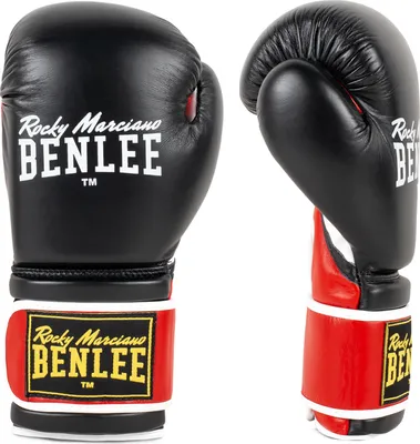 Produktbild von Boxhandschuhe aus Leder SUGAR DELUXE Black/Red 20 oz BENLEE