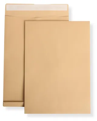 Produktbild von B4 Faltenversandtaschen braun Stehboden und 20 mm Falte 130 g Kuvert 250x353x20 mm haftklebend Briefumschläge HK Briefhüllen 750 Stück