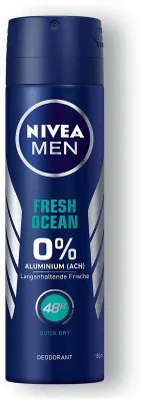 Zdjęcie produktu dla NIVEA Fresh Ocean, Mężczyźni, Antyperspirant, Dezodorant w spreju, Spray, 150 ml, 48 h