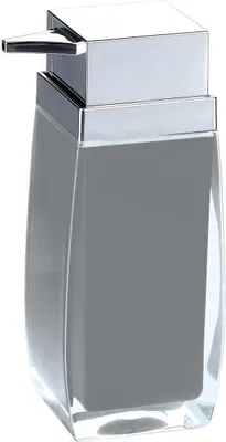 Produktbild von MSV Seifenspender "Anzio" Flüssigseifen-Spender, Fassungsvermögen 6 x 5 x 15,5 cm - Grau
