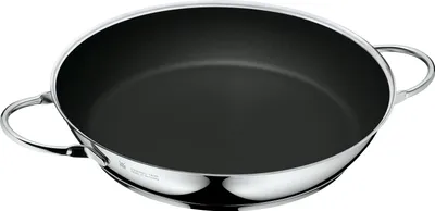 Produktbild von WMF Ceradur Profi Servier-/ Bratpfanne Induktion beschichtet 28 cm, Cromargan Edelstahl, Keramikbeschichtung, Edelstahlfgriff, backofenfest
