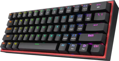 Obrázok produktu pre REDRAGON K617-RGB Fizz RGB White/Grey, Kábel, USB, Mechanický spínač kláves, Šedá, Biela