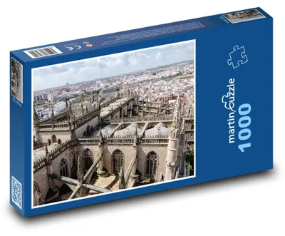 Zdjęcie produktu dla Puzzle 1000 Katedra w Sewilli, Andaluzja - martinpuzzle