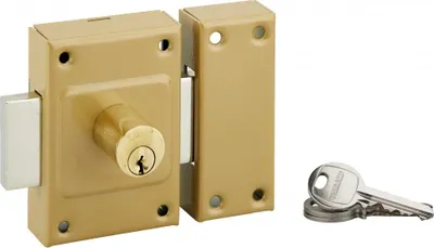 Image de Verrou double entrée Concorde pour porte d'entrée, cylindre 45mm, acier, 3 clés, époxy bronze - THIRARD