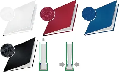 Produktbild von Leitz Hard Covers, A4, Karton, Weiß, 140 Blätter, 10 Stück(e)