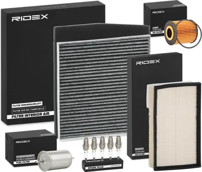 Produktbild von RIDEX Inspektionspaket Filterset für VOLVO V70 II (285) S60 I (384) S80 I (184)