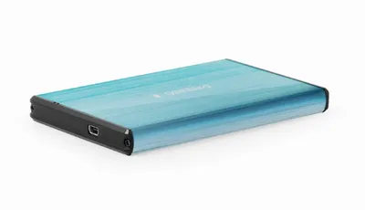 Image de gembird USB 3.0 2,5'' Gehäuse, gebürstetes Aluminium, blau