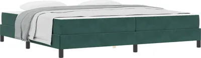 Produktbild von Boxspringbett mit Matratze Dunkelgrün 200 x 210 cm Stoff