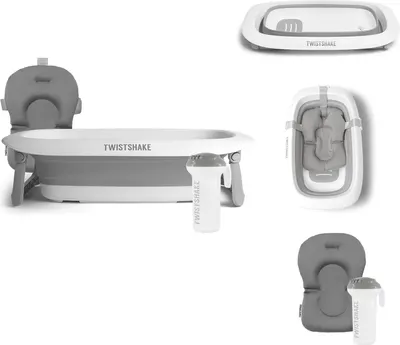 Immagine prodotto di Twistshake Baby SET bagno, cuscino e doccia da bagno grigio pastello