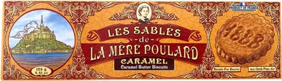 Produktbild von Sablès mit Karamell, Zarte Butter Biscuit Kekse mit Karamell, 125 g, La Mère Poulard