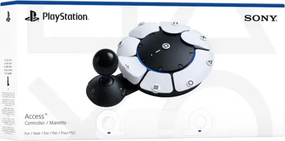The image shows the retail packaging of the Sony Access Controller for PS5.