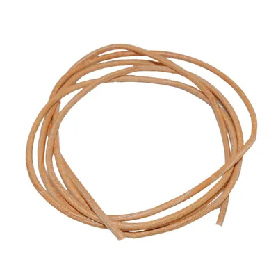 Produktbild von Lederband Rundschnur Rindleder 2mm naturfarben ca. 1m natur 2mm