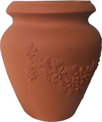 Produktbild von Garden Italia Vasen – GERLA Wandvase ORCIO Seite 28 cm – Höhe 31 cm – Hergestellt in Italien – 100 % recycelbar – Vase aus terrakottafarbenem Harz – leicht – stoßfest, 31