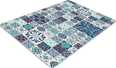 Obrázok produktu pre Podlahová ochranná podložka - Ochranná podložka pod stoličku - Podlahová podložka - 100x70 cm - Krásny patchwork.