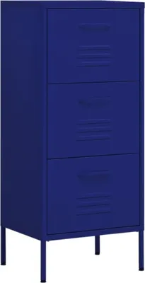 Zdjęcie produktu dla vidaXL Szafka do przechowywania granatowa 42,5x35x101,5 cm stalowa