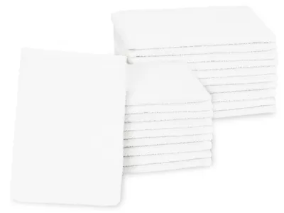 Produktbild von 20er Set Waschhandschuhe, 70% Baumwolle, 30% Polyester, 16x22 cm, weiß, KI-generiertes Bild