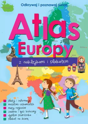 Image de Un atlas de l'Europe avec des autocollants et un poster (Buch auf Polnisch)