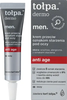 Produktbild von TOŁPA Dermo Men Anti-Aging Augencreme 10 ml