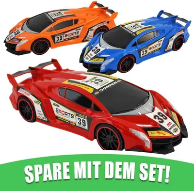 Produktbild von Sportwagen Spielzeug Set 3 Stück - ca. 27 cm