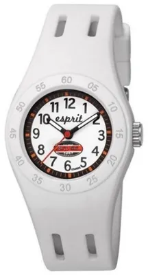 Produktbild von Esprit ES103464005 Kinderuhr fun racer white weiß Silikonband 30m