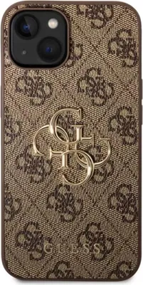 Produktbild von Guess 4G Big Metal Logo - iPhone 15 Case (brown)