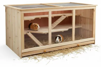 Immagine prodotto di Gabbia per roditori Gabbia per criceti Villa Gabbia per topi Gabbia per piccoli animali Gabbia per ratti Legno