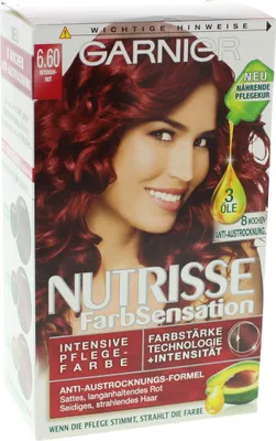 Produktbild von Garnier Nutrisse FarbSensation Intensive Pflegefarbe 6.60 intensiv Rot (1 St.)