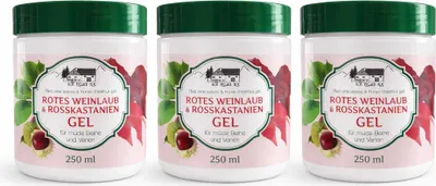 Produktbild von 3x250 ml Rotes Weinlaub & Rosskastanien Gel