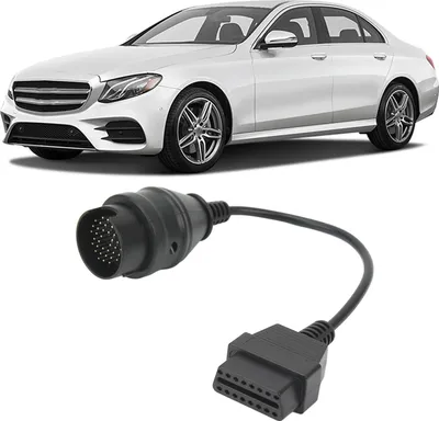 Obrázok produktu pre 38PIN na OBD2 diagnostický adaptér, ABS, odolný proti opotrebeniu, dĺžka 28 cm, náhrada za Benz