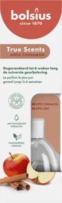 Imagen del producto de Bolsius, ambientador para interiores, 60 ml, línea True Scents, aroma de manzana y canela