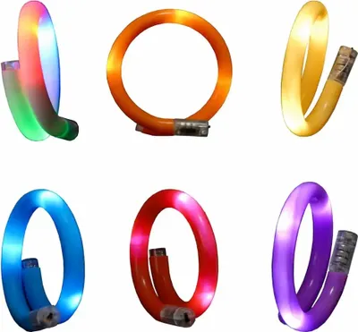 Produktbild von LED Wickel-Armband  4fach sortiert, inkl. Batterien