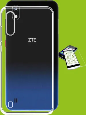 Image de Étui en silicone transparent + verre trempé H9 pour ZTE Blade A5 2019