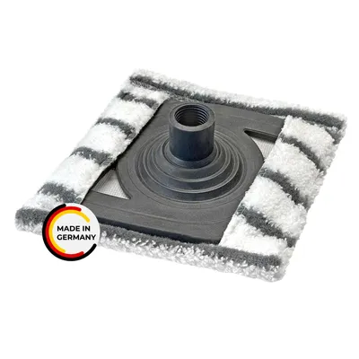Produktbild von Rival Bad- und Fliesenwischer ""Flexi"" mit Microfaserbezug mit Teleskopstiel anthrazit