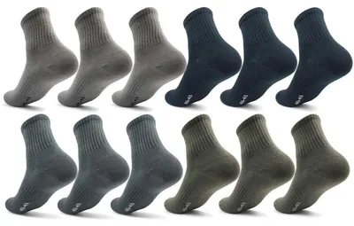 Produktbild von 12 Paar Herren Sport Sneaker Socken Quarter Socks Kurzsocken Halbsocken Mix1/43-46