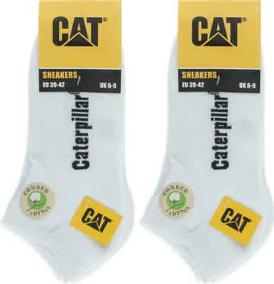 Produktbild von Caterpillar 10 Paar Herren socken Knöchelhöhe Baumwolle Weiß43-46