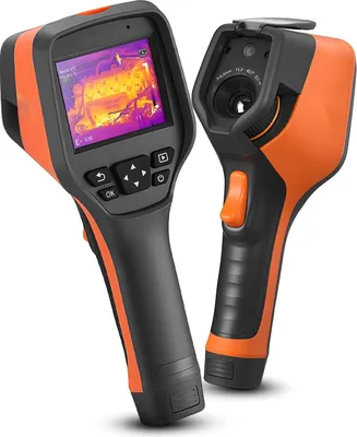 Immagine prodotto di Termocamera - Dispositivo portatile a infrarossi - Risoluzione IR 384 x 288 - Frequenza fotogrammi 30 Hz - Telecamera di visualizzazione 5 MP - Touchscreen 8,9 cm - Intervallo di temperatura da -20 a +50 °C - WLAN