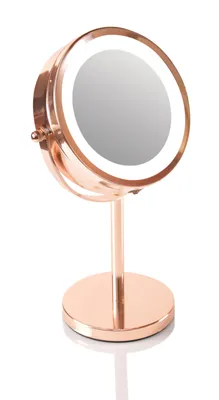Image de Miroir cosmétique et de maquillage avec éclairage LED RIO MMST, rotation 360