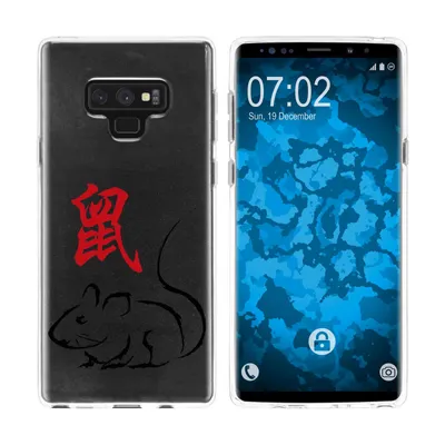 Produktbild von PhoneNatic Case kompatibel mit Samsung Galaxy Note 9 Silikon-Hülle Tierkreis Chinesisch M1