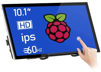 Zdjęcie produktu dla 10,1-calowy monitor dotykowy, rozdzielczość 1024x600, przenośny monitor z interfejsem HDMI, ekran IPS o proporcjach 16:9