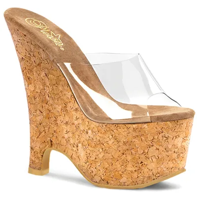 Produktbild von BEAU-601 Damen Slipper von Pleaser, Transparent Beige , EU 36, US 6