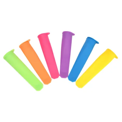 Image de Lot de 6 moules à glace en silicone, réutilisables, avec couvercle, moules à glaces à faire soi-même pour enfants et adultes