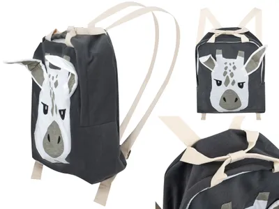Produktbild von KIK KX5583_2 Rucksack für Vorschulkinder, Giraffe