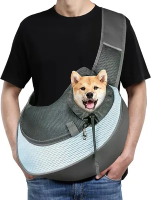 Image de Sac de transport pour chiens et chats, avec bandoulière, respirant, pour petits animaux, 1 pièce, idéal pour les déplacements