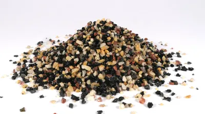 Produktbild von Orbit Aquarien Kies Capaco fein schwarz-mixed 5 kg