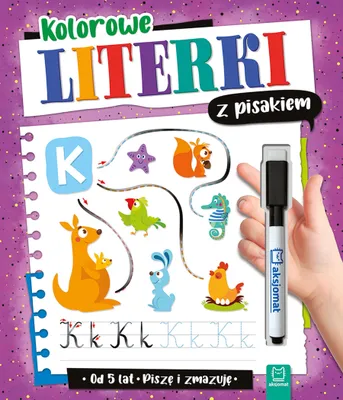 Zdjęcie produktu dla Literki kolorowe z pisakiem. Nauka pisania i rysowania dla dzieci