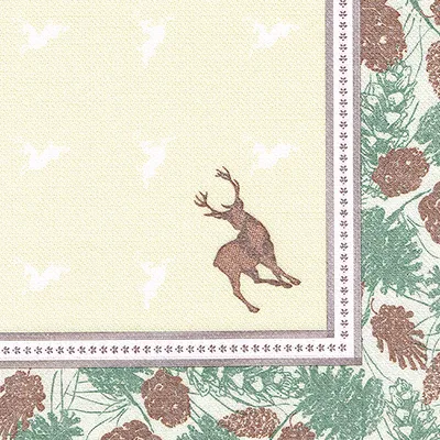 Produktbild von PAPSTAR Servietten 1/4-Falz, 40x40 cm, "Majestic Deer", ROYAL Collection | Folie (50 Stück)