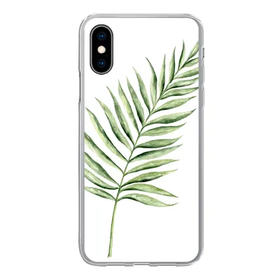 Produktbild von MuchoWow® Handyhülle Schutzhülle Hülle für iPhone X Pflanze - Aquarell Silikon Softcase Handy Hülle - Handyhülle